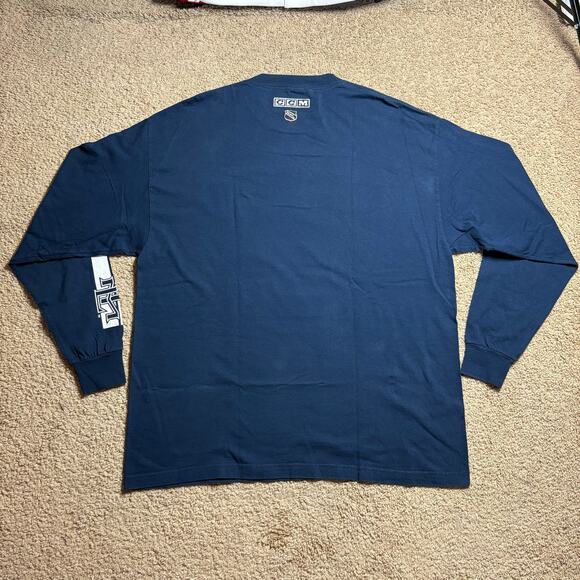 Vintage Toronto Maple Leafs CCM Y2K Hockey Men’s Sz XXL Long sleeve Shirt Blue - Picture 3 of 5